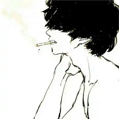 微信头像抽烟沧桑男这是最后一次想你