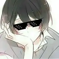 马赛克眼镜微信头像