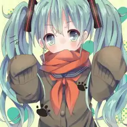 谁有带围巾穿校服齐刘海的女生动漫头像,要比较呆萌的那种