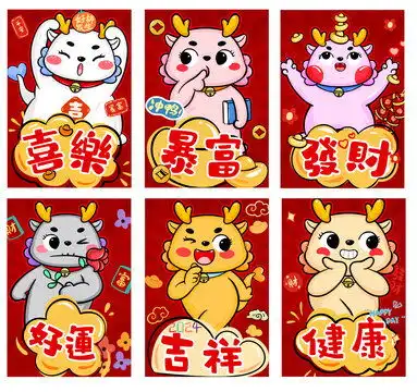 卡通红包设计模板下载节日素材素材下的春节设计模板