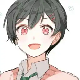 二次元动漫插图情侣男头