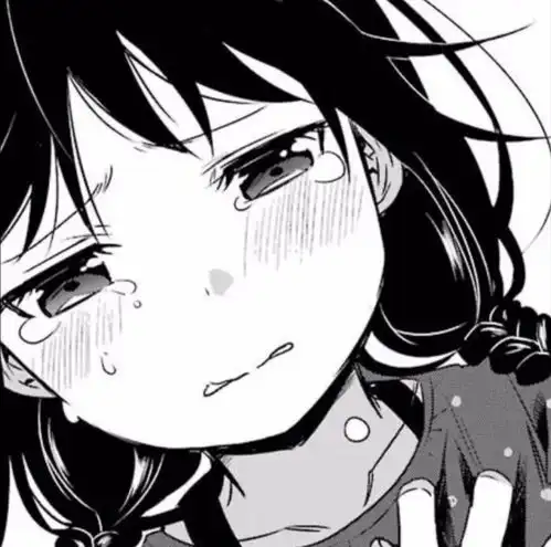 可爱黑白漫画女头