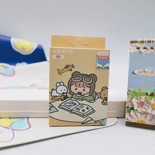 元气少女卡通创可贴创口再生贴防水止血创可贴一盒可爱网红少女心