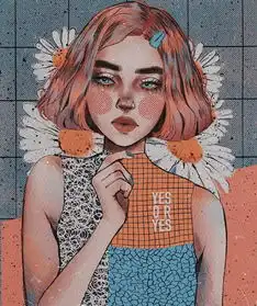 半睁双眼的魅力少女王氏教育