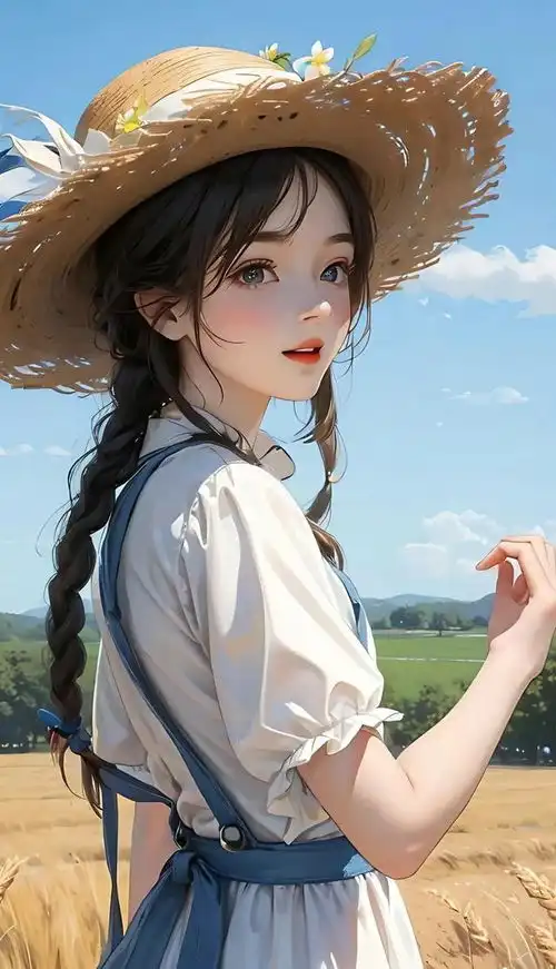 超级治愈的高清漫画壁纸春日少女