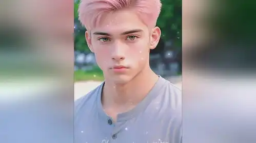 粉色系男生壁纸阳光男孩