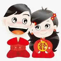 中式婚礼头像卡通微信头像图片大全