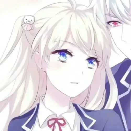 动漫情侣头像白茶清欢无别事,我在等风也等你