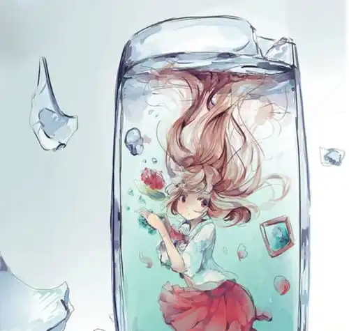 珍藏的动漫头像卡通手绘插画,气质高贵,貌美如花的二次元美人