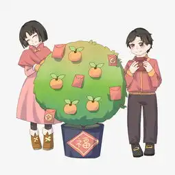 喜庆新年发红包卡通人物插画图片素材其他格式下载动漫人物大全