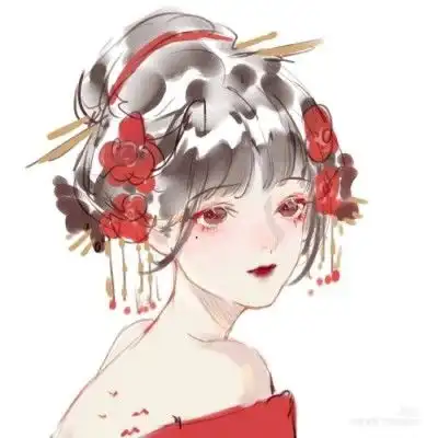 古风动漫女头今宵梦醒,归人仅我