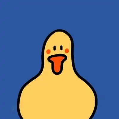 小黄鸭卡通头像可爱萌,呆萌小黄鸭头像