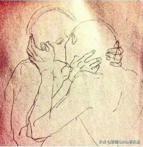 手把手教你kiss亲吻构图怎么画脸红心跳亲亲效果图