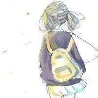 动漫低双马尾女生头像背影微信头像图片大全