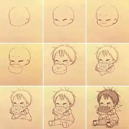 q版人物教程初学者q版动漫人物绘画练习