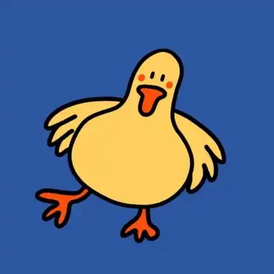 小黄鸭卡通头像可爱萌,呆萌小黄鸭头像