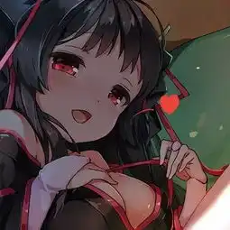 嘴里叼线的可爱少女,动漫头像