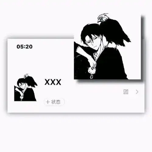 ins黑白动漫头像