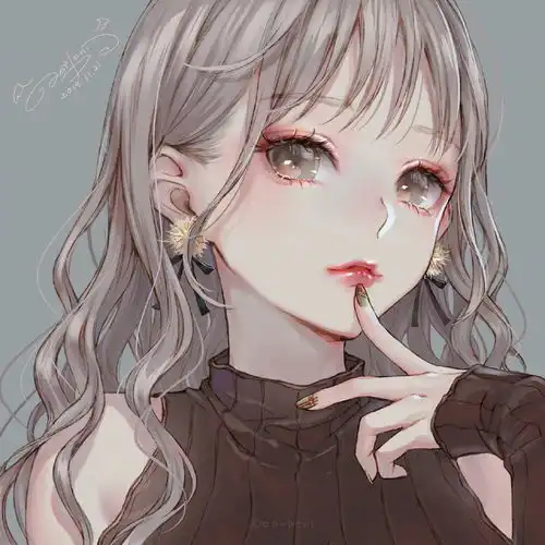 漫画女生头像眉眼尽是温柔