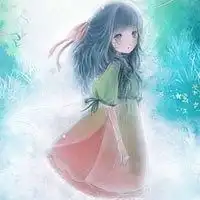 甜美呆萌头像蓝色系微信头像图片大全