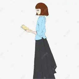 卡通读书的女学生免抠图素材图片免费下载高清psd千库网图片编号11816202