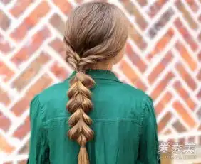 长发妹子的福利梳泡泡马尾去春游绝对美哭了