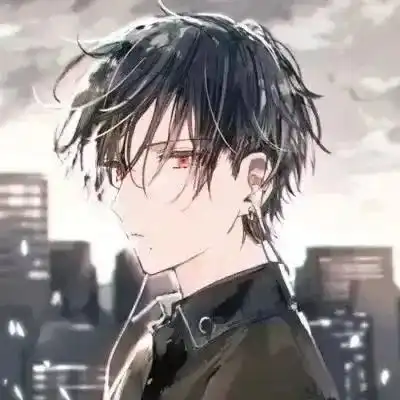 动漫男头帅气男生头像手绘插画头像