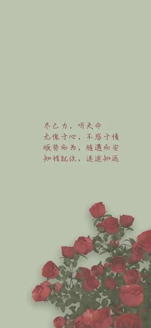壁纸治愈系文案