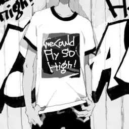 xp动漫黑白男头ps原创图转图吱声水印