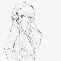线稿头像二次元二次元动漫线稿头像女