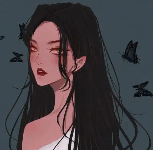 女生高清动漫ins头像高冷系黑暗系丧系酷的霸气超拽冷酷图片