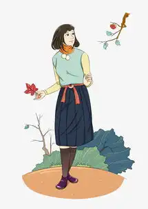 秋季卡通时尚女孩人物插画图片素材其他格式下载动漫人物大全