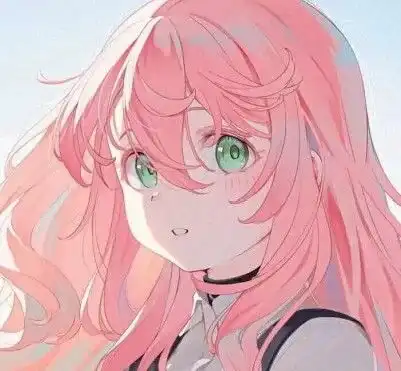 粉色系女生动漫头像希望你的底色一直是勇敢和善良