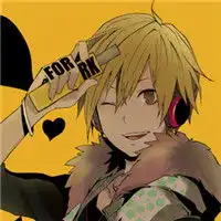 金黄头发的动漫男生