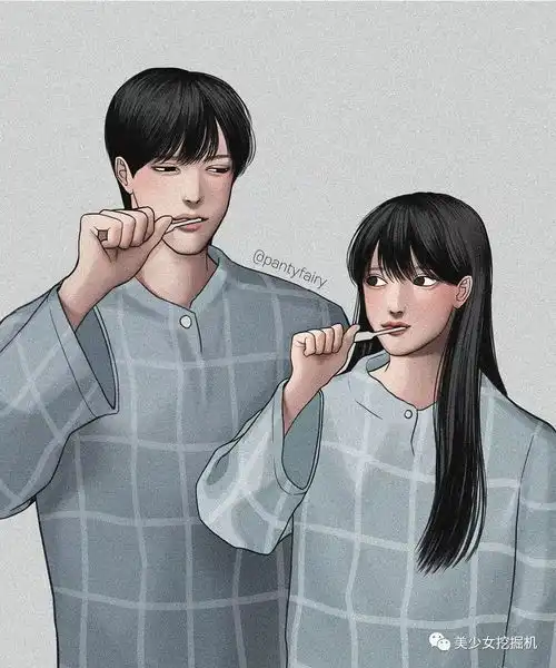 高颜值韩国插画师公开撒狗粮,也太甜了吧