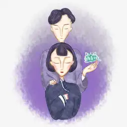 民国复古情侣爱人质感卡通插画四图片素材其他格式下载动漫人物大全