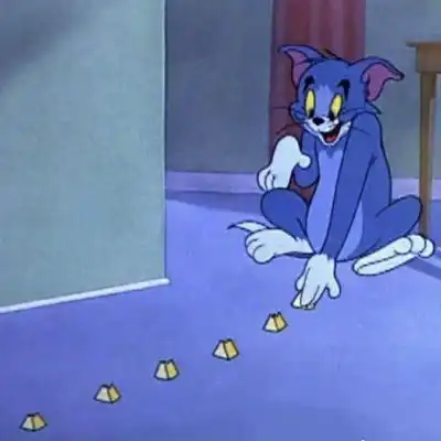 猫和老鼠可爱搞笑卡通情侣头像