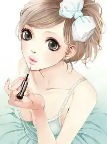 大眼睛红唇女孩动漫图出处
