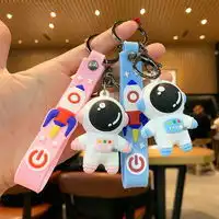 卡通情侣钥匙扣汽车铃铛小挂件可爱包包钥匙圈多少钱