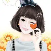 手绘女生头像闺密微信头像图片大全