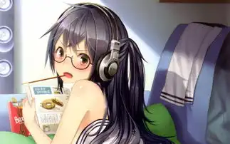 萌妹子耳机娘动漫中的可爱耳机女孩