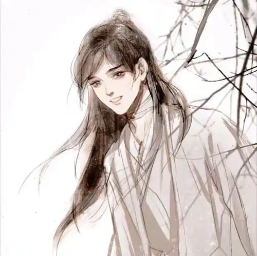 古风动漫男头人生似水岂无崖,浮云吹作雪,世味煮成茶