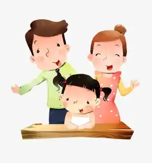 卡通三口之家素材图片免费下载高清装饰图案png千库网图片编号3832086