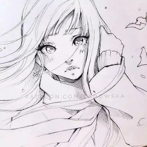 90后美女的小清新动漫手绘,不能错过