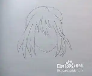 动漫女孩头像线稿