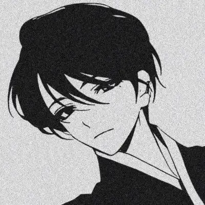 一组帅气黑白的日漫男头