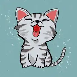 卡通可爱黑色小猫蓝色背景图片免费下载广告背景psd千库网图片编号5086921