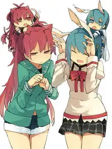 说几个红色头发扎马尾的动漫角色,单马尾双马尾都可以