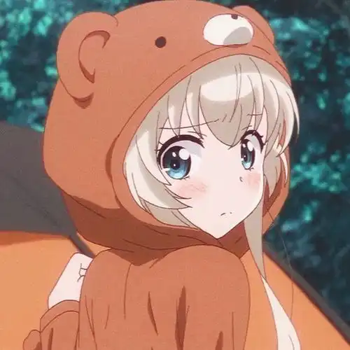 动漫女生头像午餐加鸡腿,奶茶最大杯