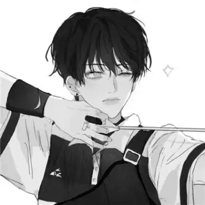 冷酷高冷黑白动漫男头像,特别时期推荐第一张戴口罩的